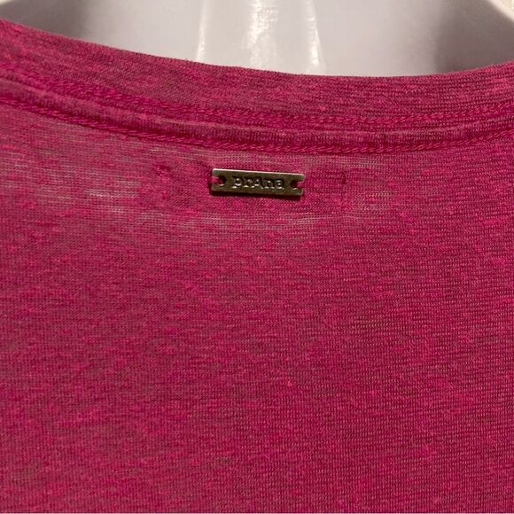PrAna Pacific Drift Crossover Fuschia Purple Bottom Twist Top T Shirt Womens XS - Picture 10 of 13